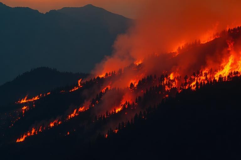 Forest and wildfire terrain context